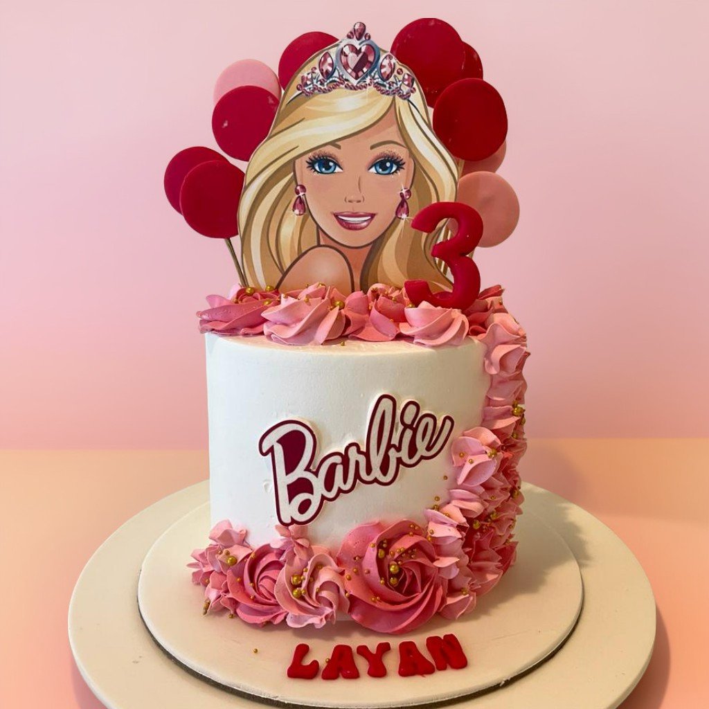 Customized Barbie Cake