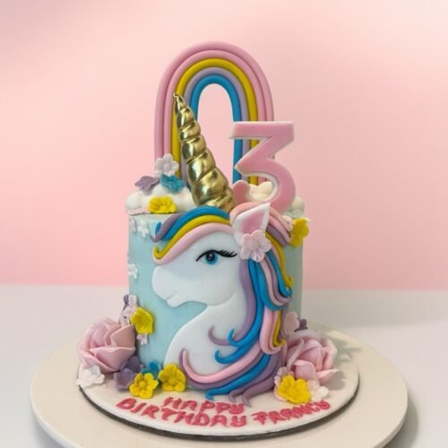 1 Layer Unicorn Cake
