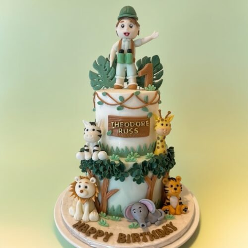 2 Layer Safari Cake