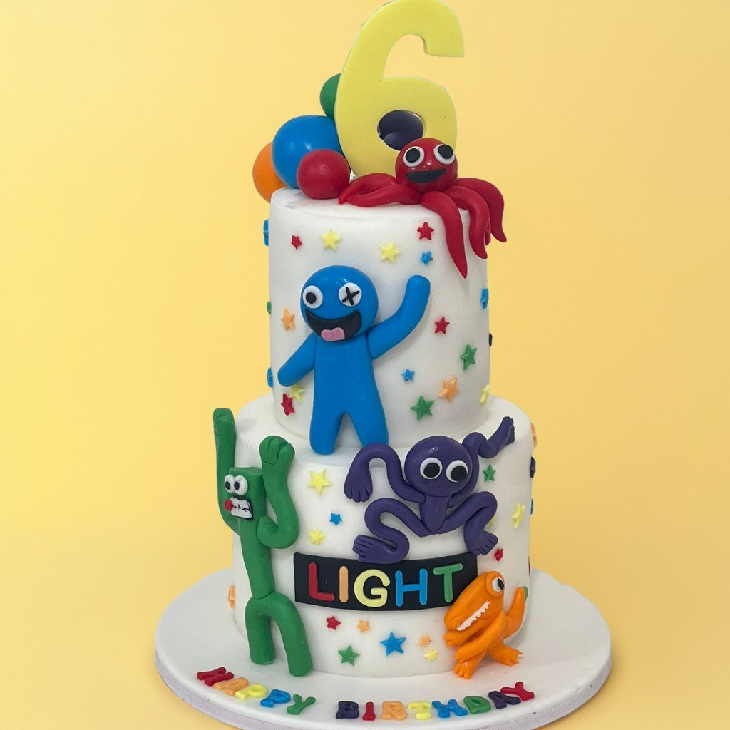 Rainbow Friends Cake