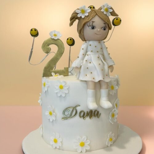 Girl and Bees Cake