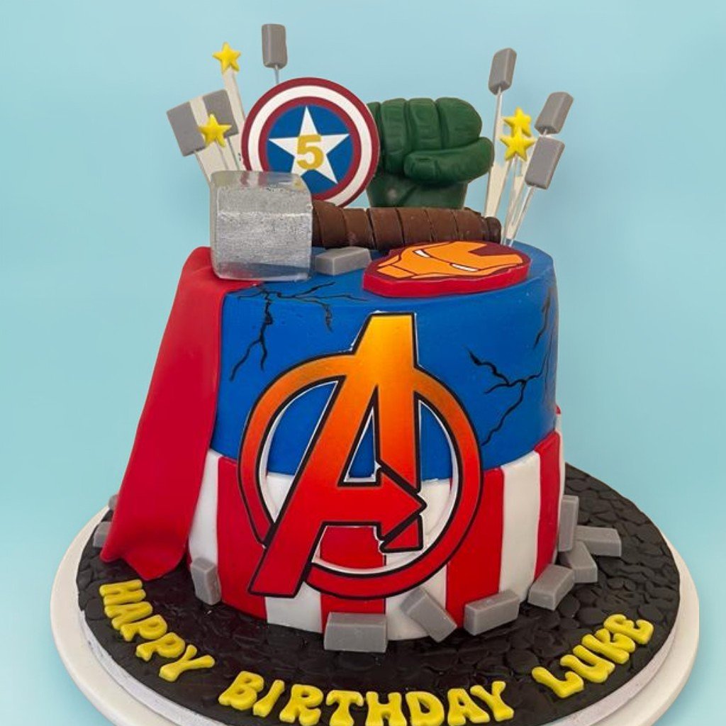 Avengers Theme Cake