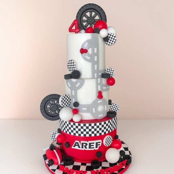 3 Layer Racing Theme Cake - Cake Land