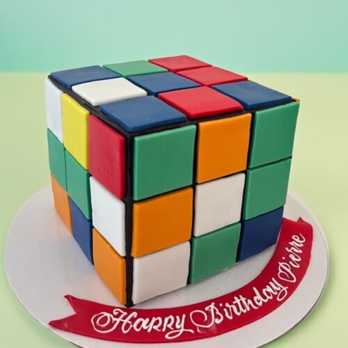 Rubix Cube cake