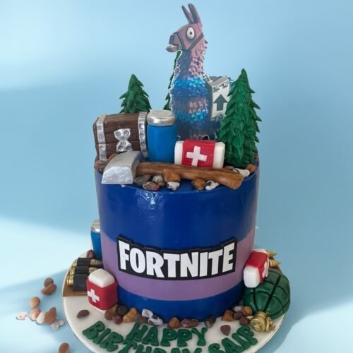 Fortnite Theme Cake