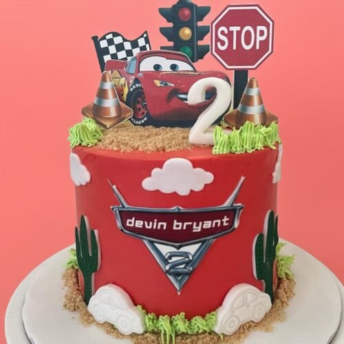 Cars Theme Cake 2