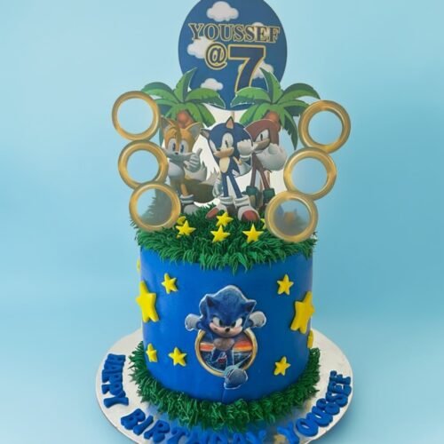 Sonic Theme Cake