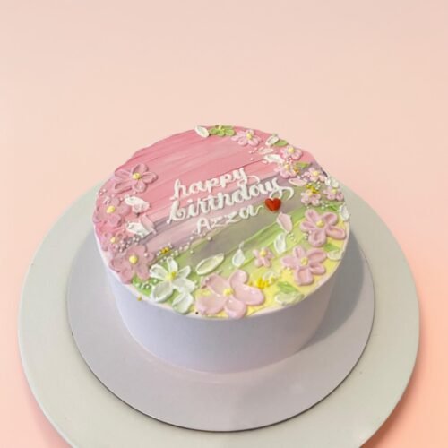 Flower Cream Cake