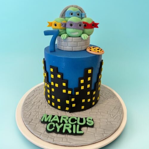 Ninja Turtle Theme Cake