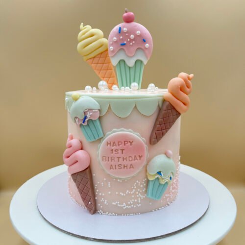 Candy Ice Cream Theme Cake