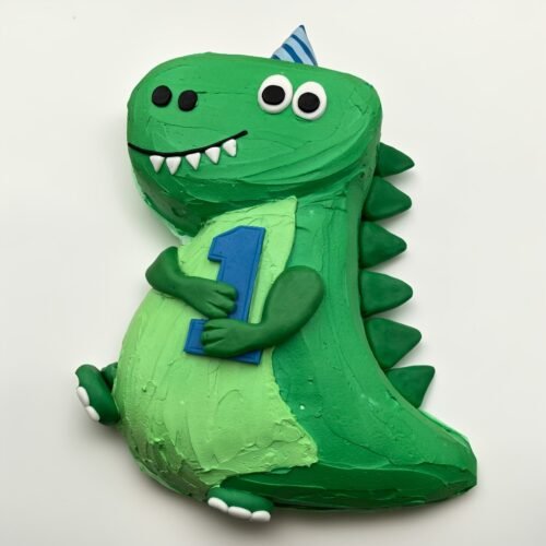3D Dino Cream Cake