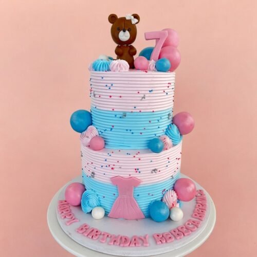 Bear Theme 2 Layer Cake