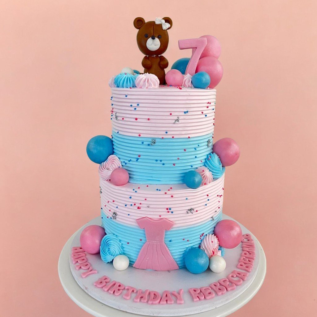 Bear Theme 2 Layer Cake
