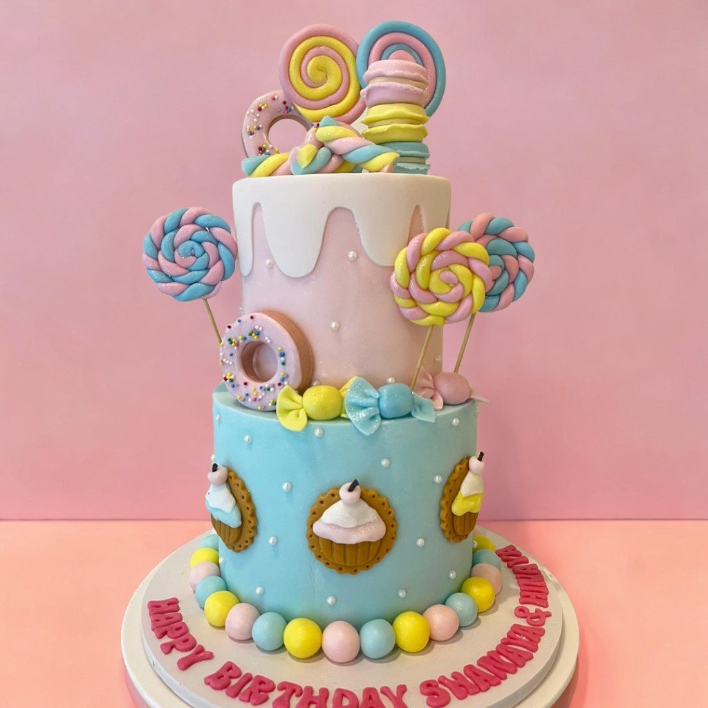 Candy Land 2 Layer Cake