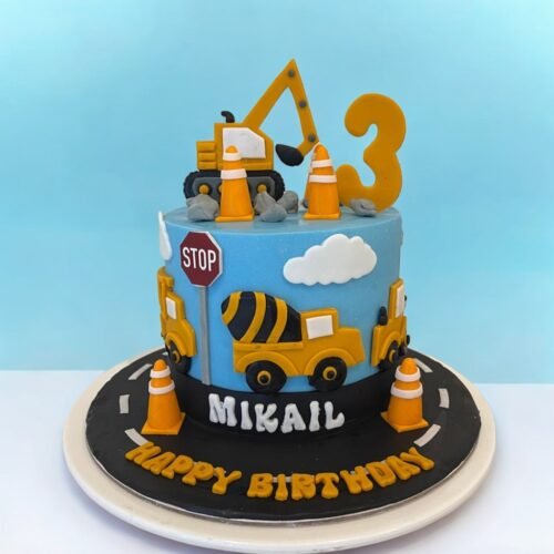 Construction Theme Cake