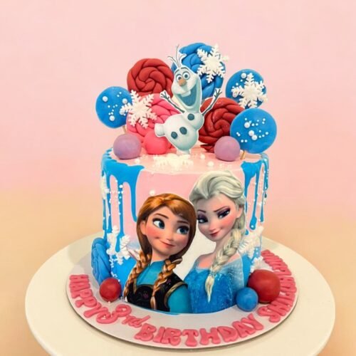 Elsa And Anna Cake