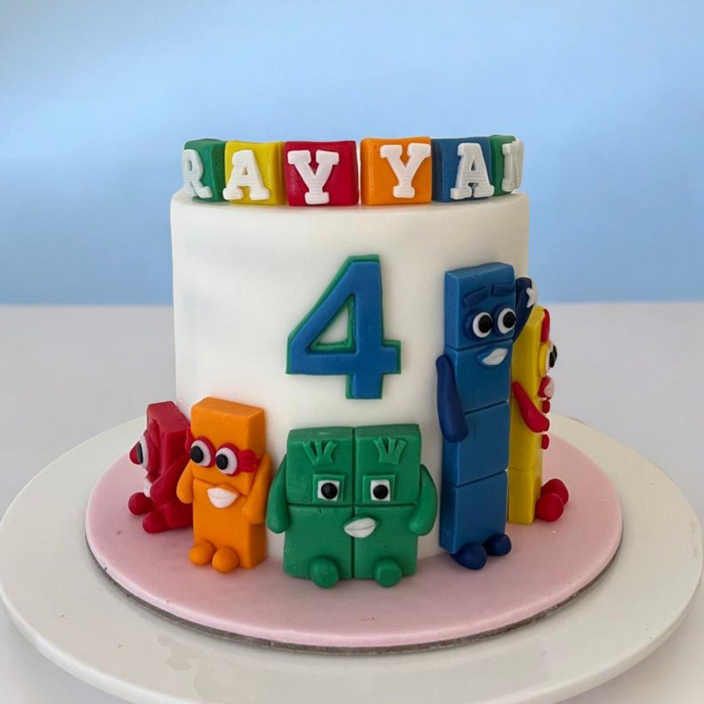 Number Block Cake Design