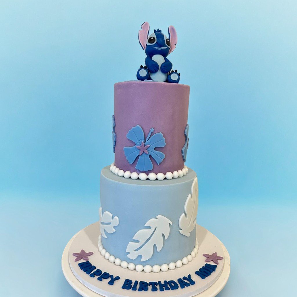 Stitch Theme Cake 2 Layer