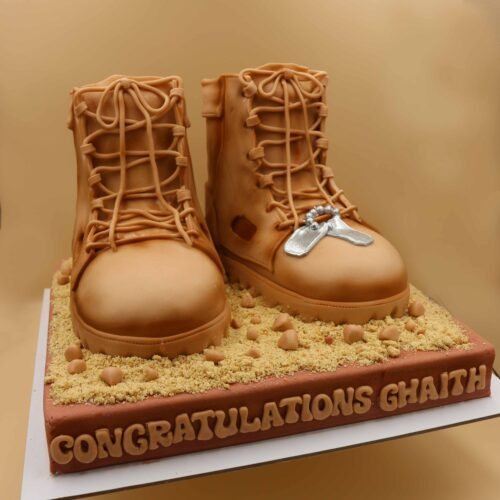 3D Boots Theme Cake