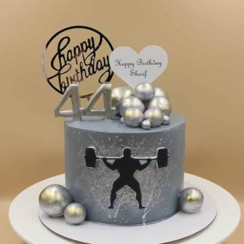 Fitness Gym Theme Cake