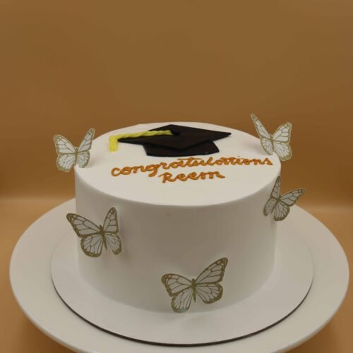 Graduation Butterfly Cake