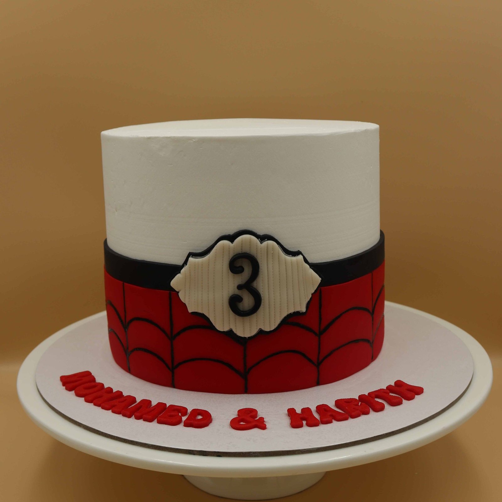 Minimal Spiderman Cake