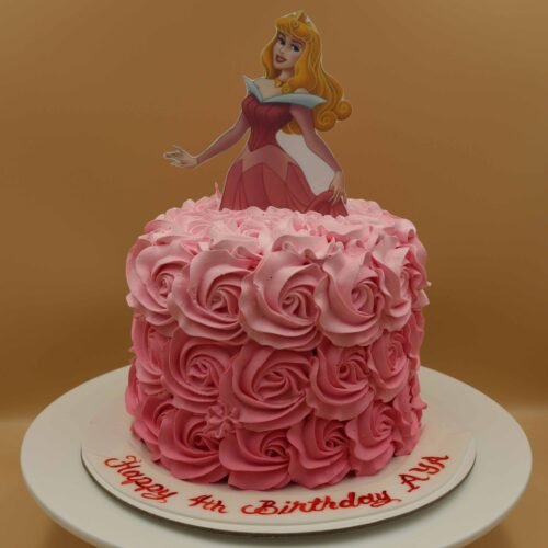 Princess Aurora Pink Cake