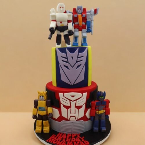 Transformers 2 Tier Cake