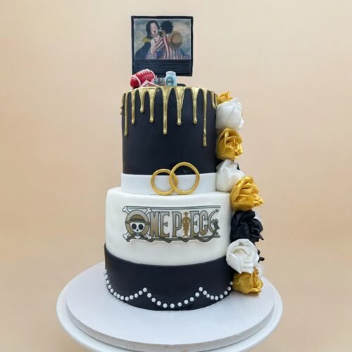 2 Tier One Piece Cake