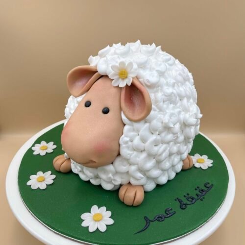 3D Cute Sheep Cake