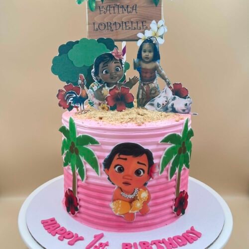 Baby Moana Design Cake
