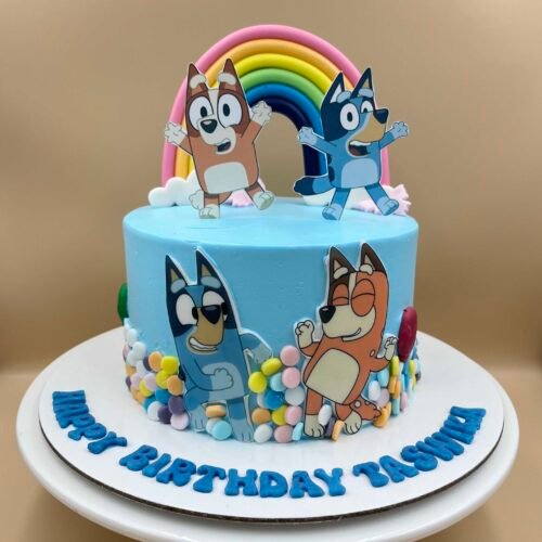 Bluey Theme Cake