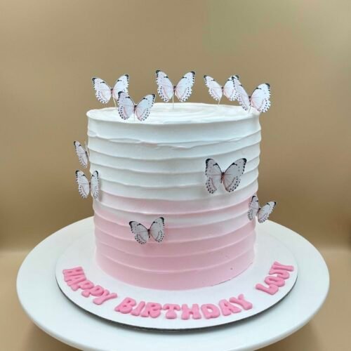 Butterfly Cream Cake 3