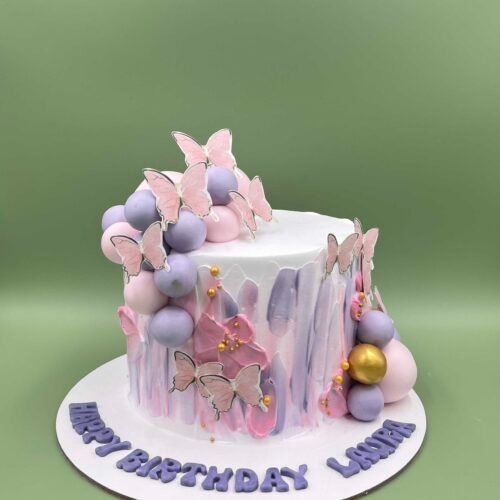 Butterfly Pink Cake