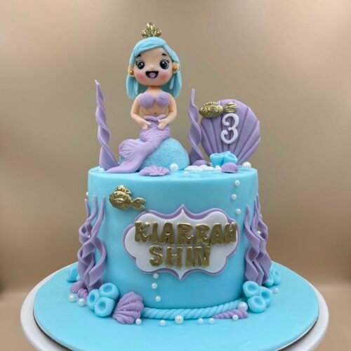 Cute Mermaid Theme Cake