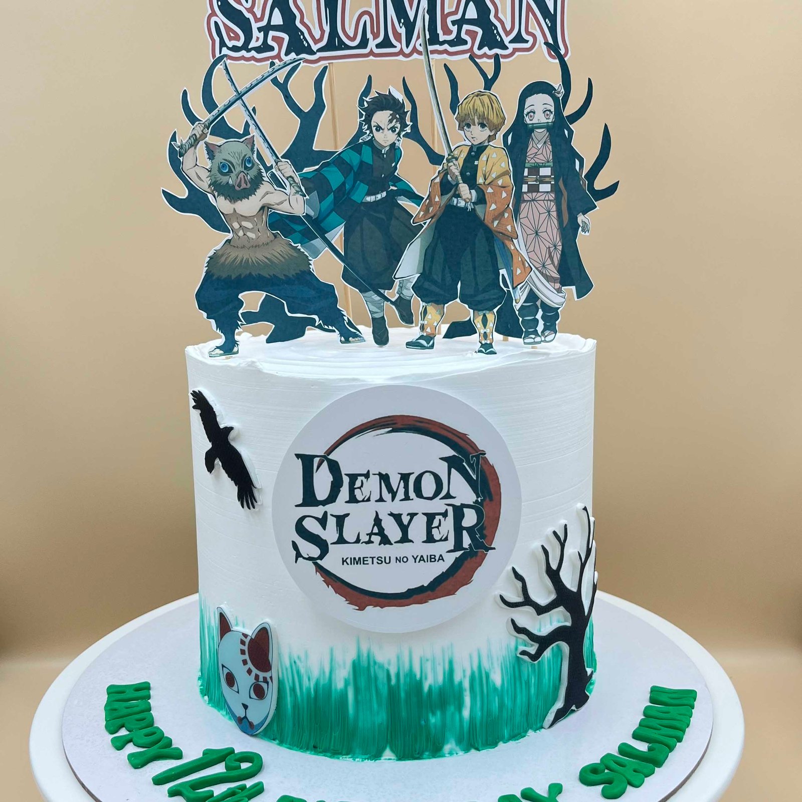 Demon Slayer Theme Cake
