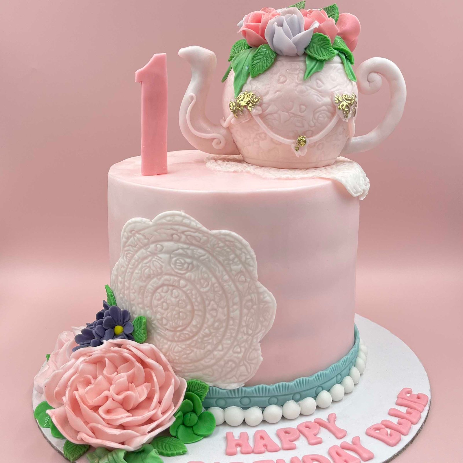 Flower Teapot Cake