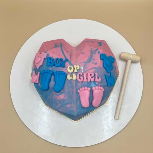 Gender Reveal Smash Cake
