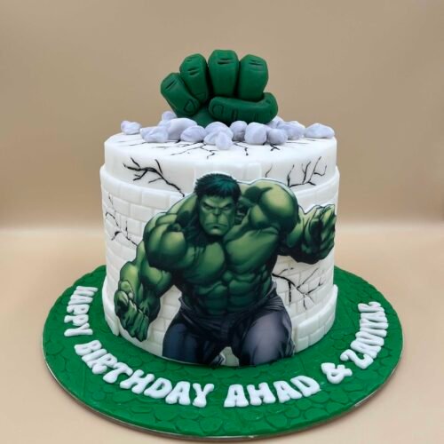 Hulk Theme Cake