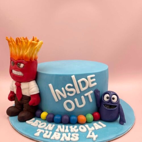 Inside Out Theme Cake