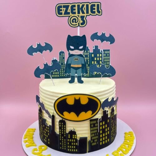 Kid Batman Theme Cake
