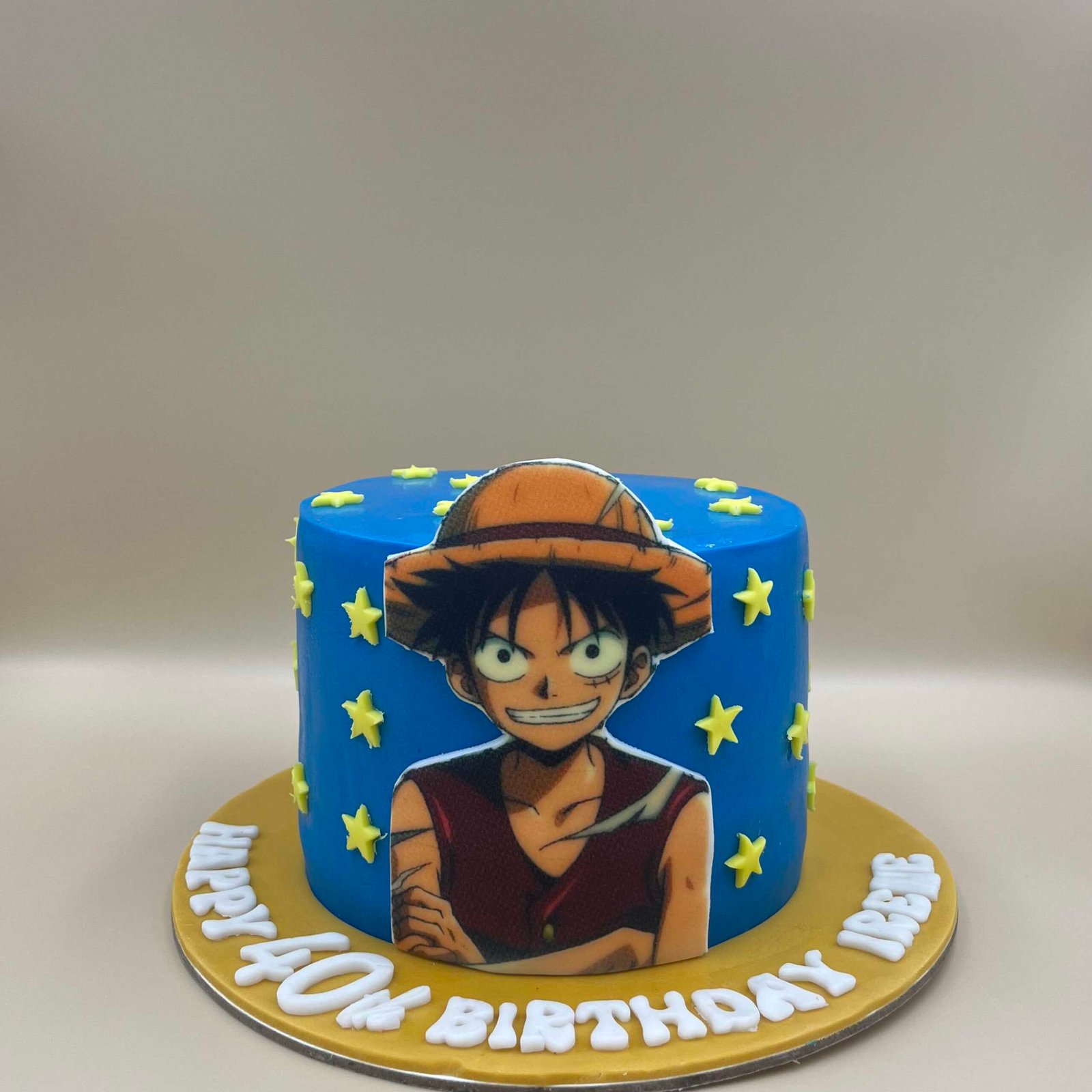 Luffy Theme Cake