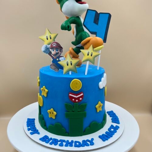 Luigi and Mario Cake