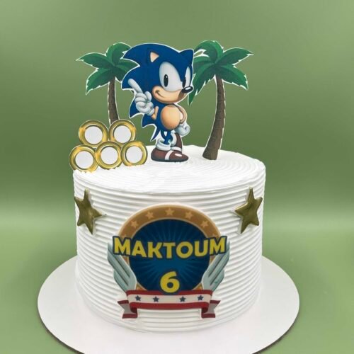 Sonic Theme Cake 2