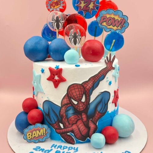 Spiderman Design Cake 3