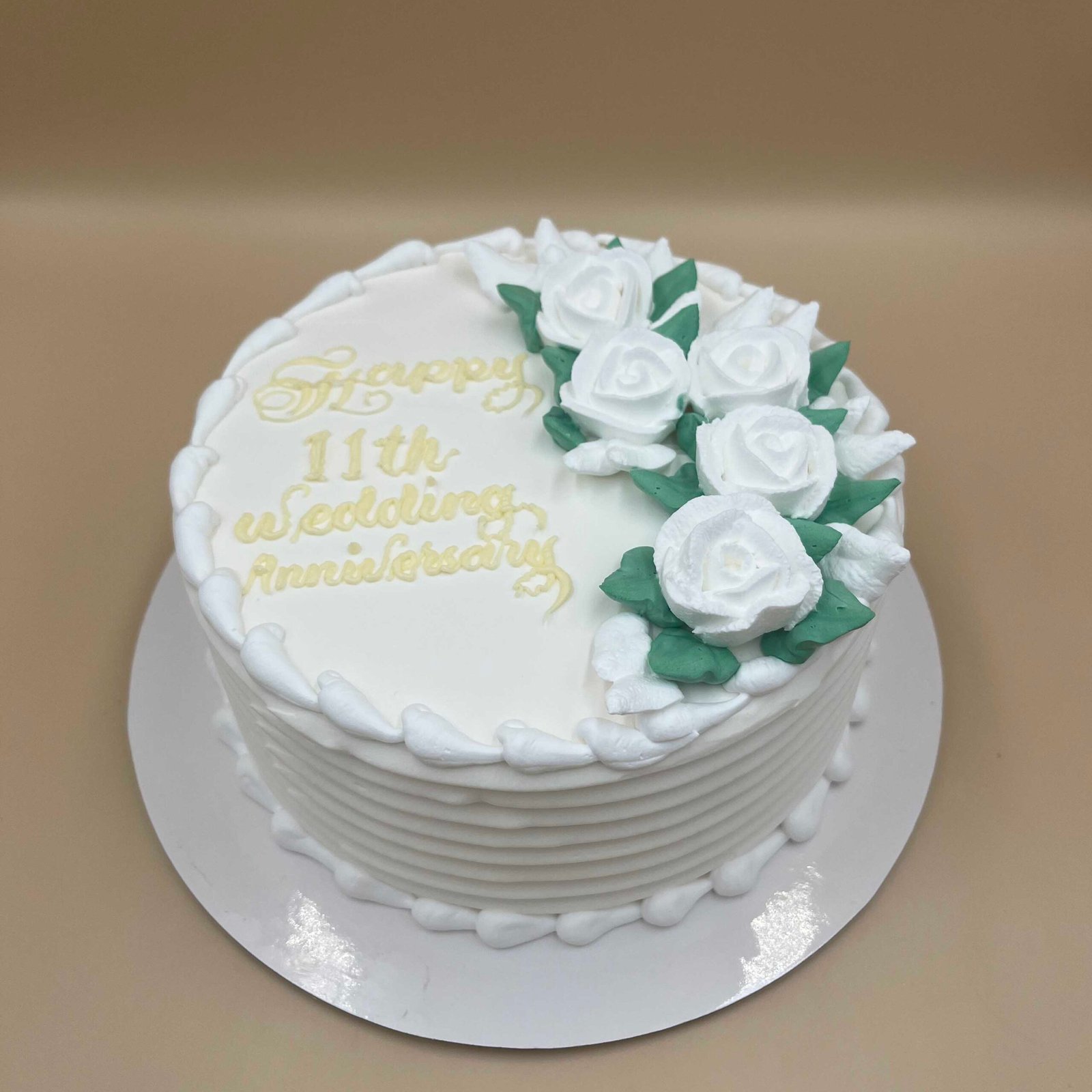 Wedding Anniversary Cream Cake