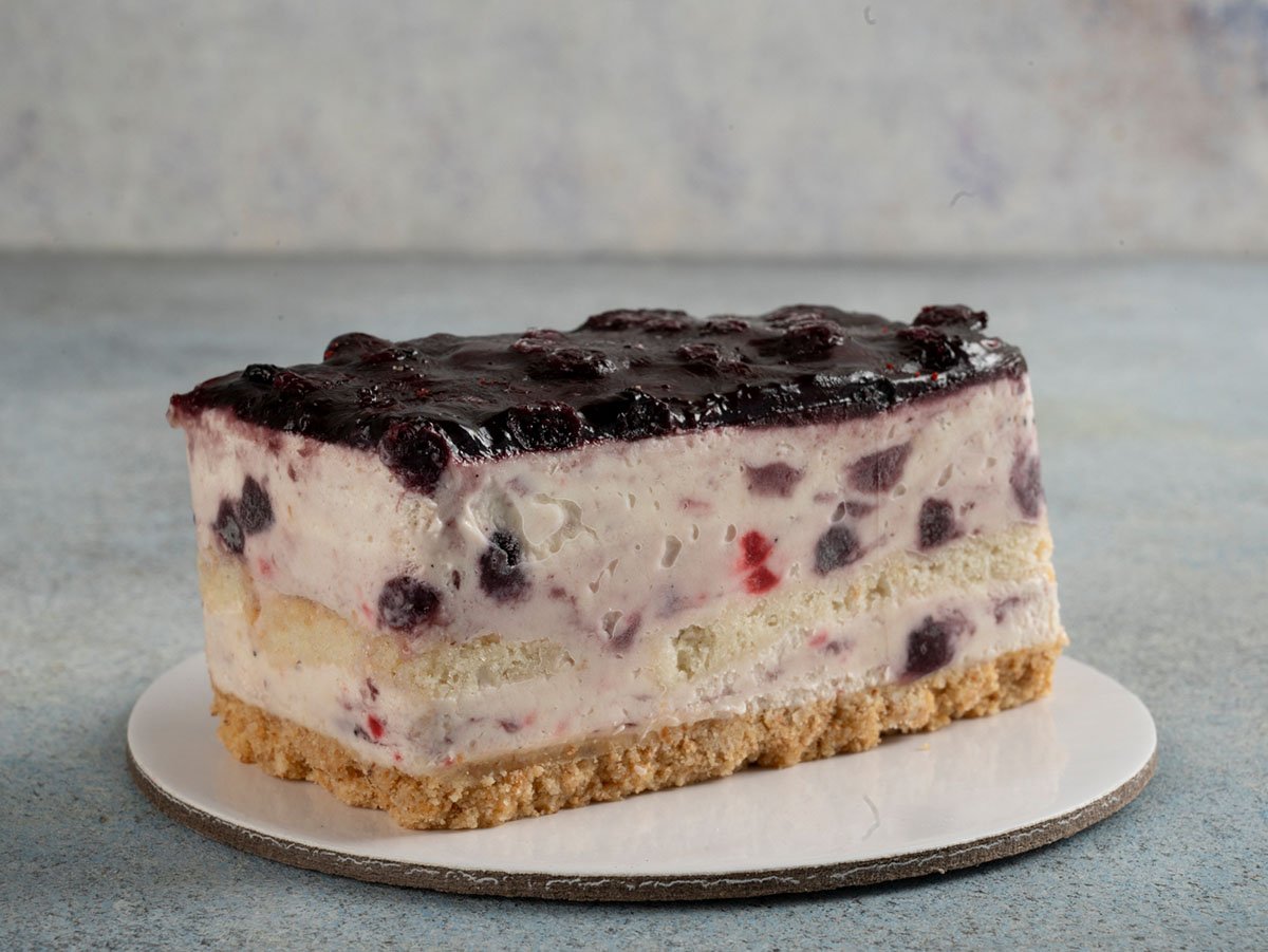 Blueberry Sliced Cake