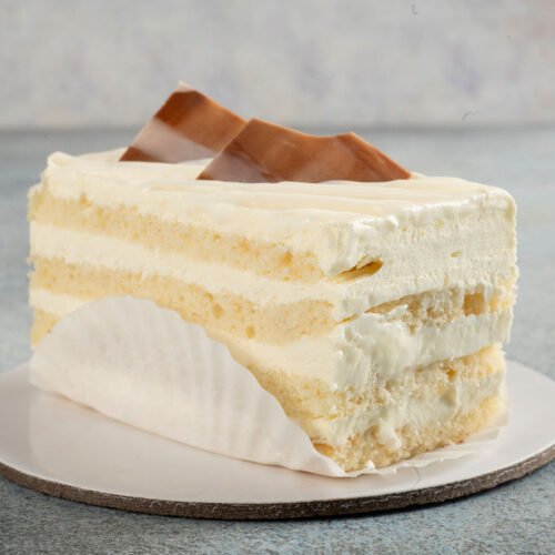 White Chocolate Sliced Cake