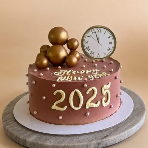 New Year Clock Cake