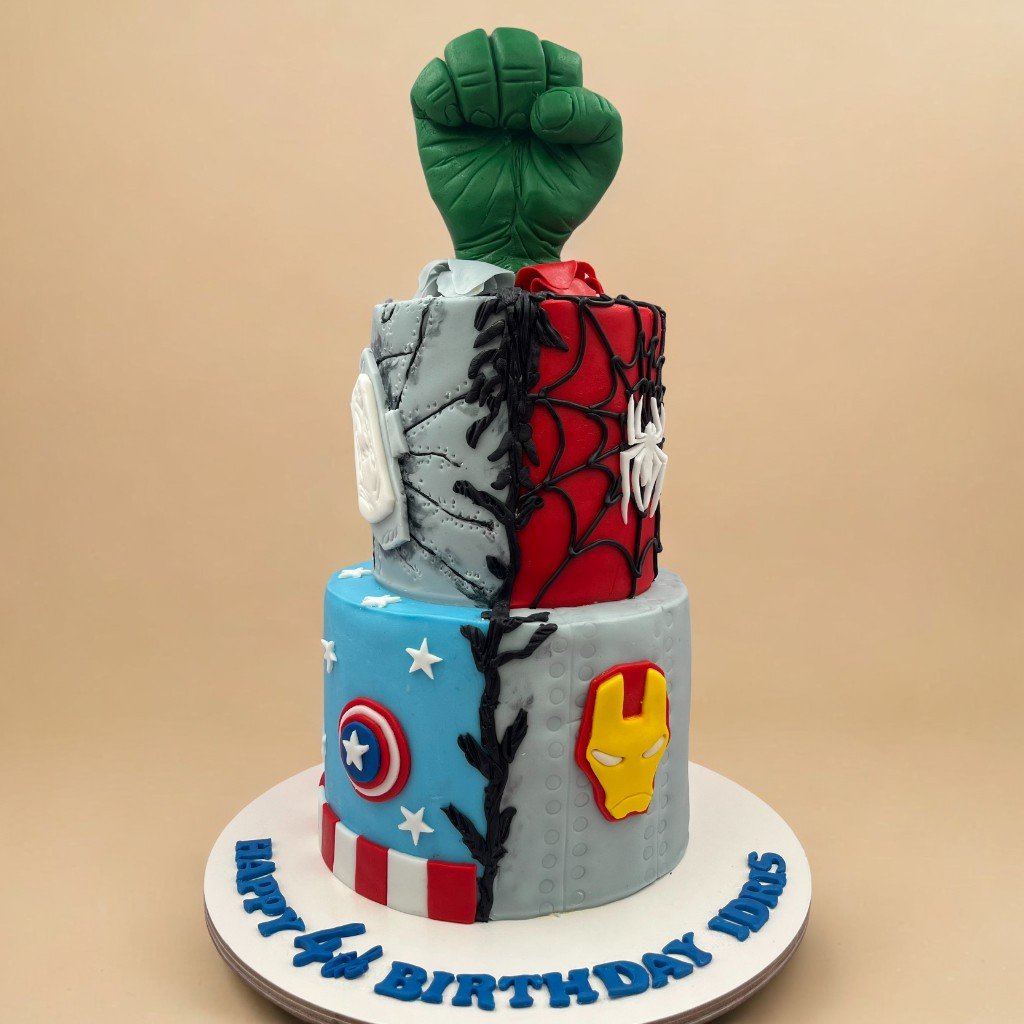 2 Layer Avengers Cake